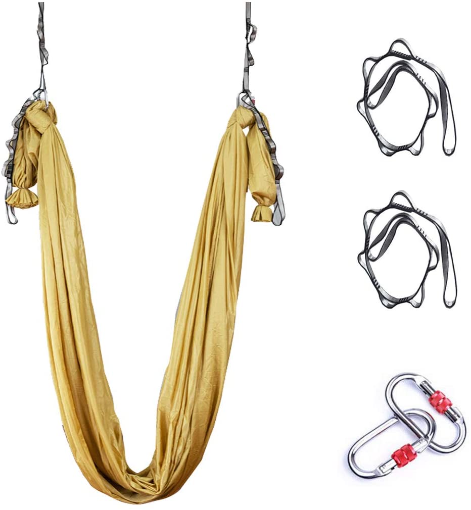 Yoga Swing Aerial - 5*2.8m Aerial Yoga Hammock Set Fitness