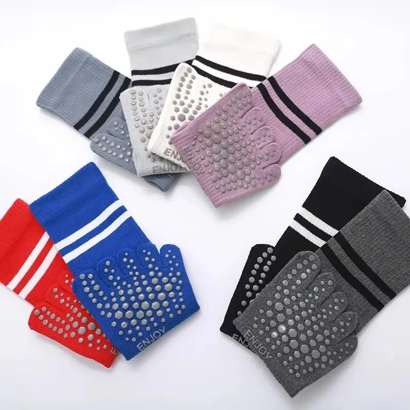 Yoga Fitness Youtube - Women's Mid-Tube Breathable Yoga Socks Non-Slip