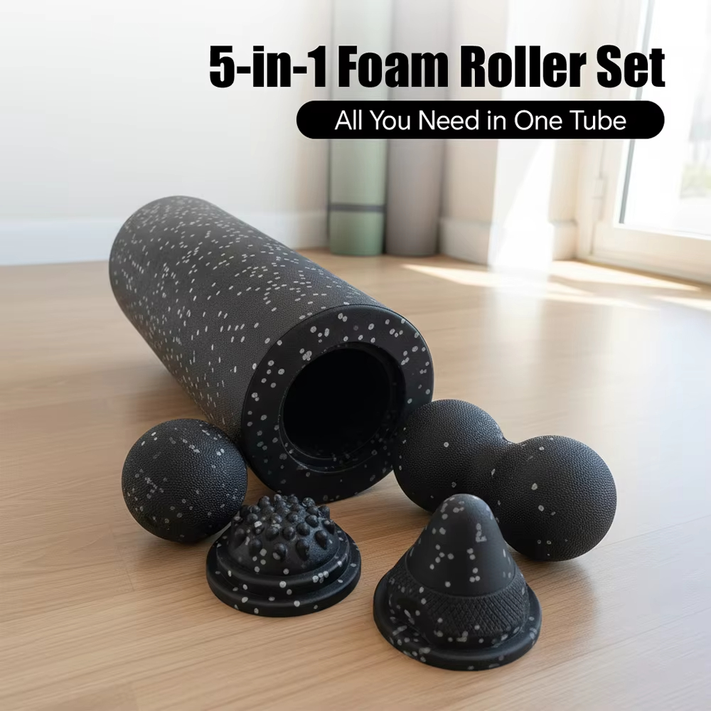Shoulder Massage Ball - 5-in-1 Fascia Roller Set Muscle Recovery