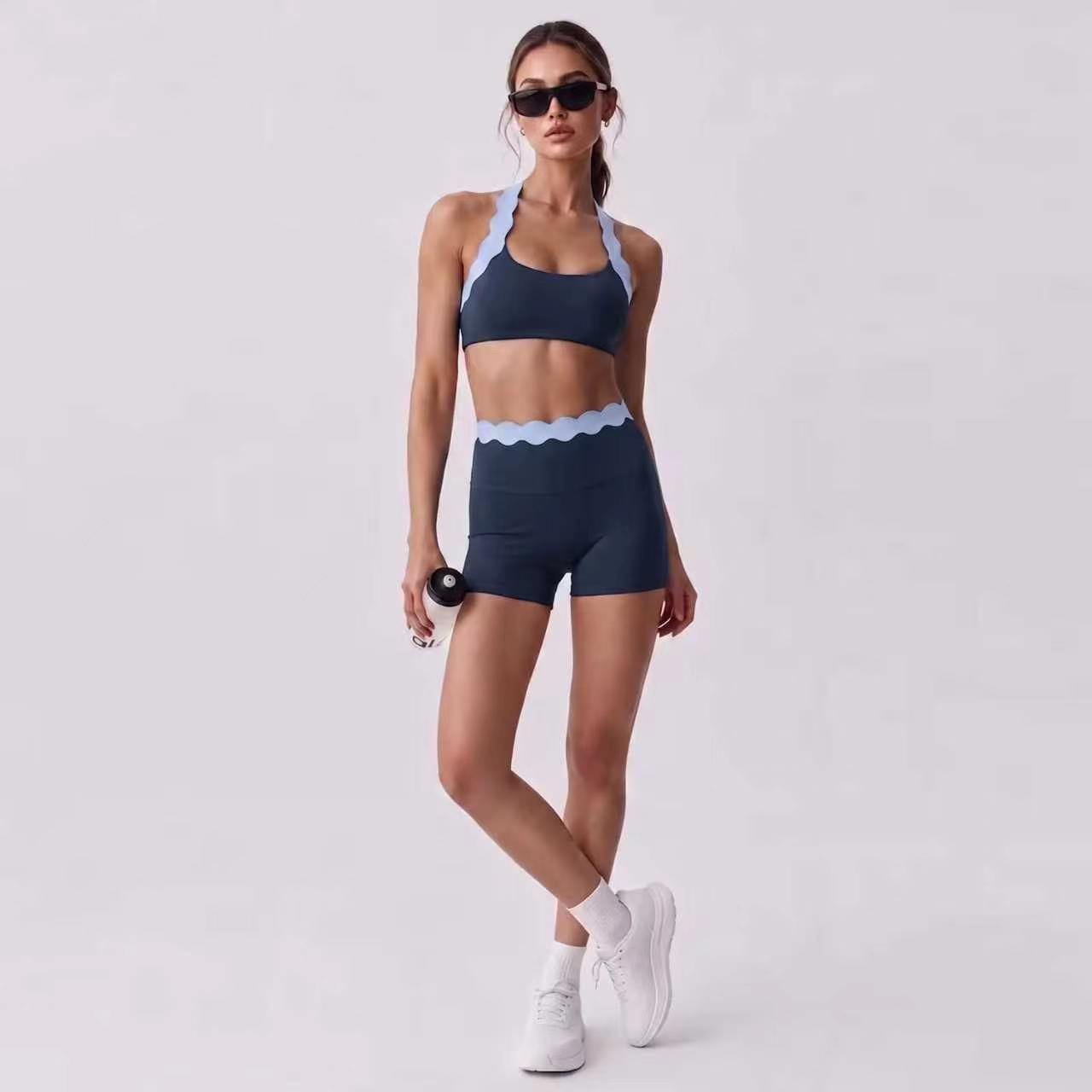 Women 2‑Piece Yoga Outfit Two‑ - Yoga Và Fitness ulasan dan harga