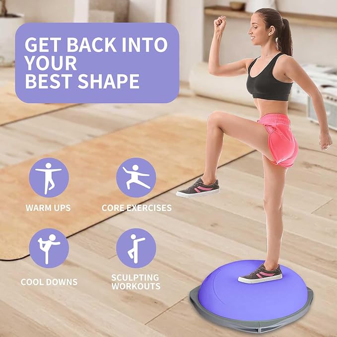 70cm Bosu Balance Ball, Anti-S - Yoga Fitness Ball ulasan dan harga