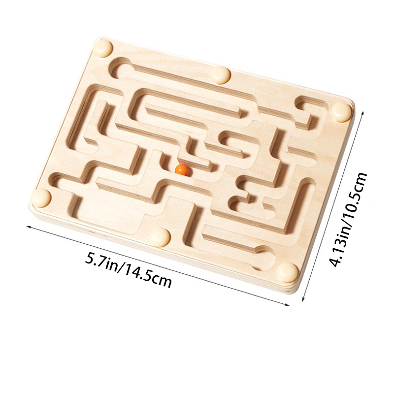 Small Wooden Balance Bead Maze - Balance Board Fitness ulasan dan harga