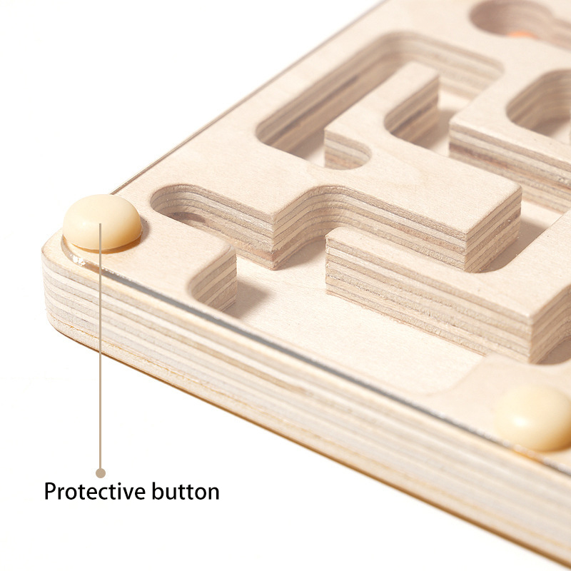 Small Wooden Balance Bead Maze - Balance Board Fitness ulasan dan harga
