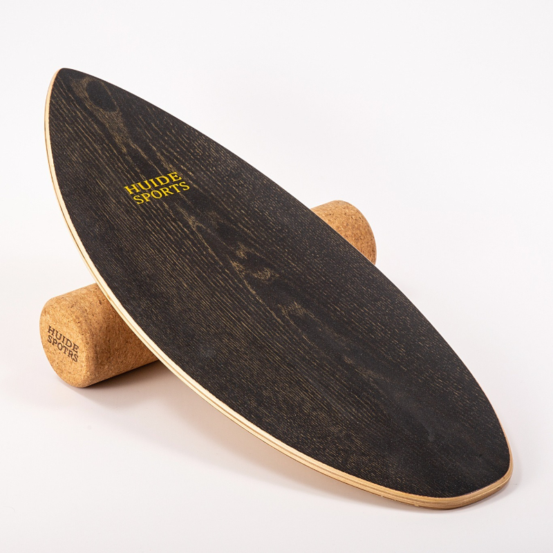 `Fish‑Shaped Wooden Surfing Ba - Balance Board Fitness ulasan dan harga