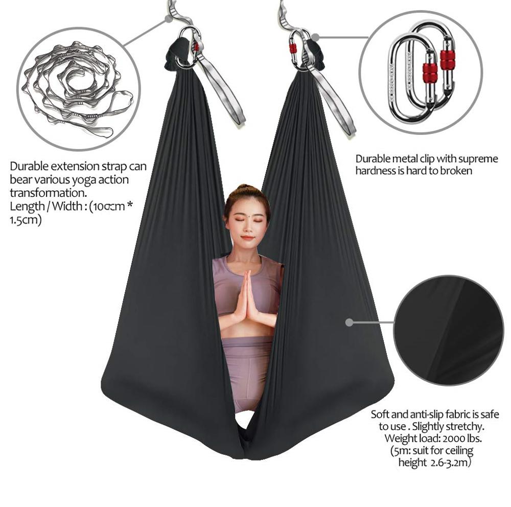5*2.8m Aerial Yoga Hammock Set - Yoga Swing Aerial ulasan dan harga