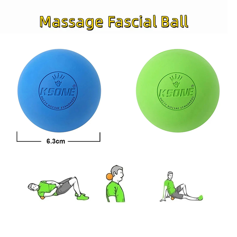 Rubber Fascia Massage Ball Yog - Yoga Fitness Ball ulasan dan harga