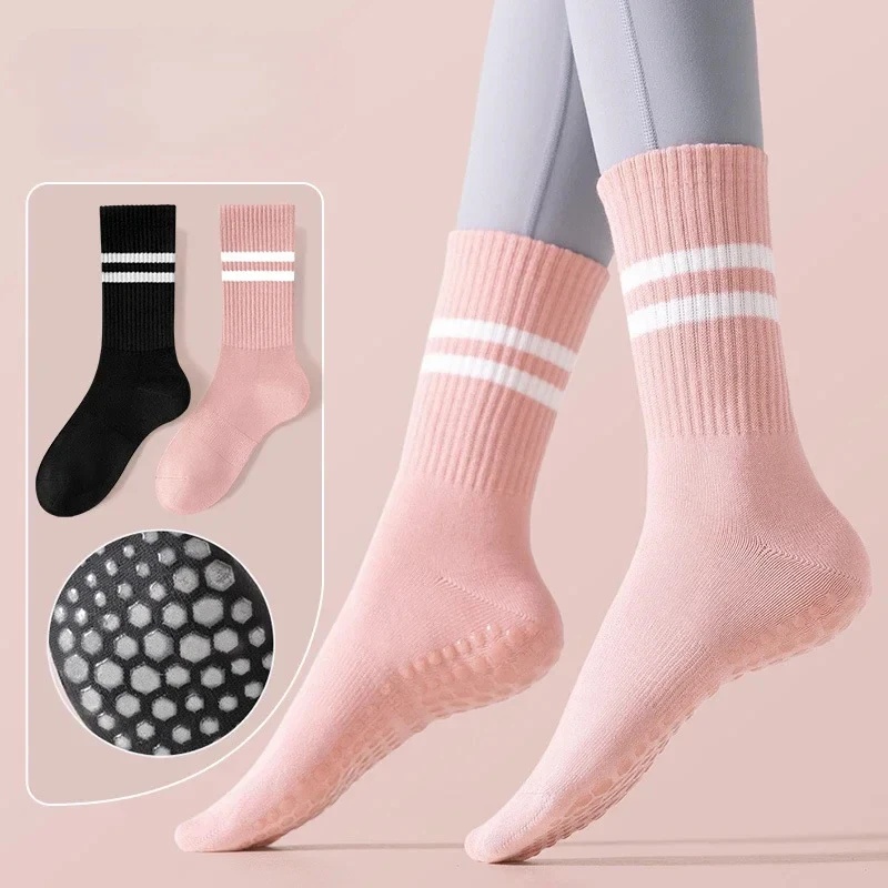 1/2pairs Non-Slip Sports Socks - Yoga Fitness Youtube ulasan dan harga