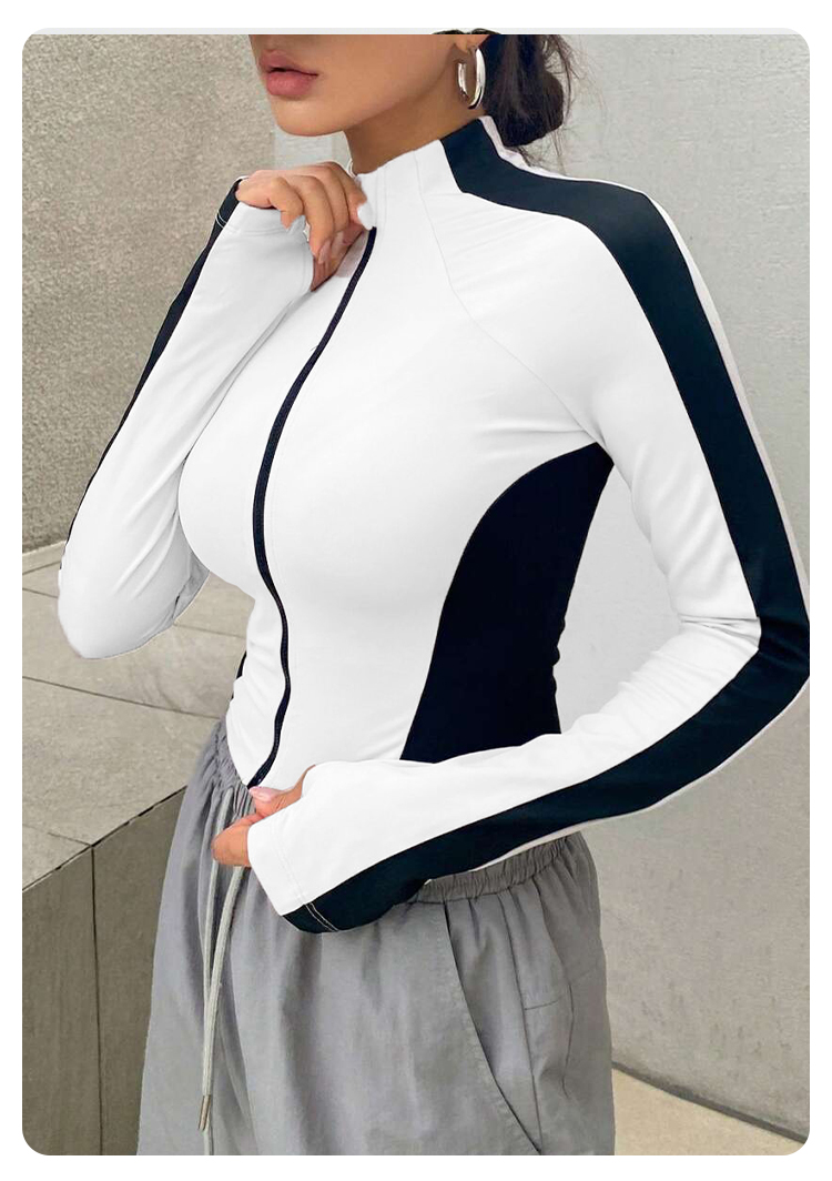 Yoga Clothes Stand Up Collar J - Yoga Fitness Yoga ulasan dan harga