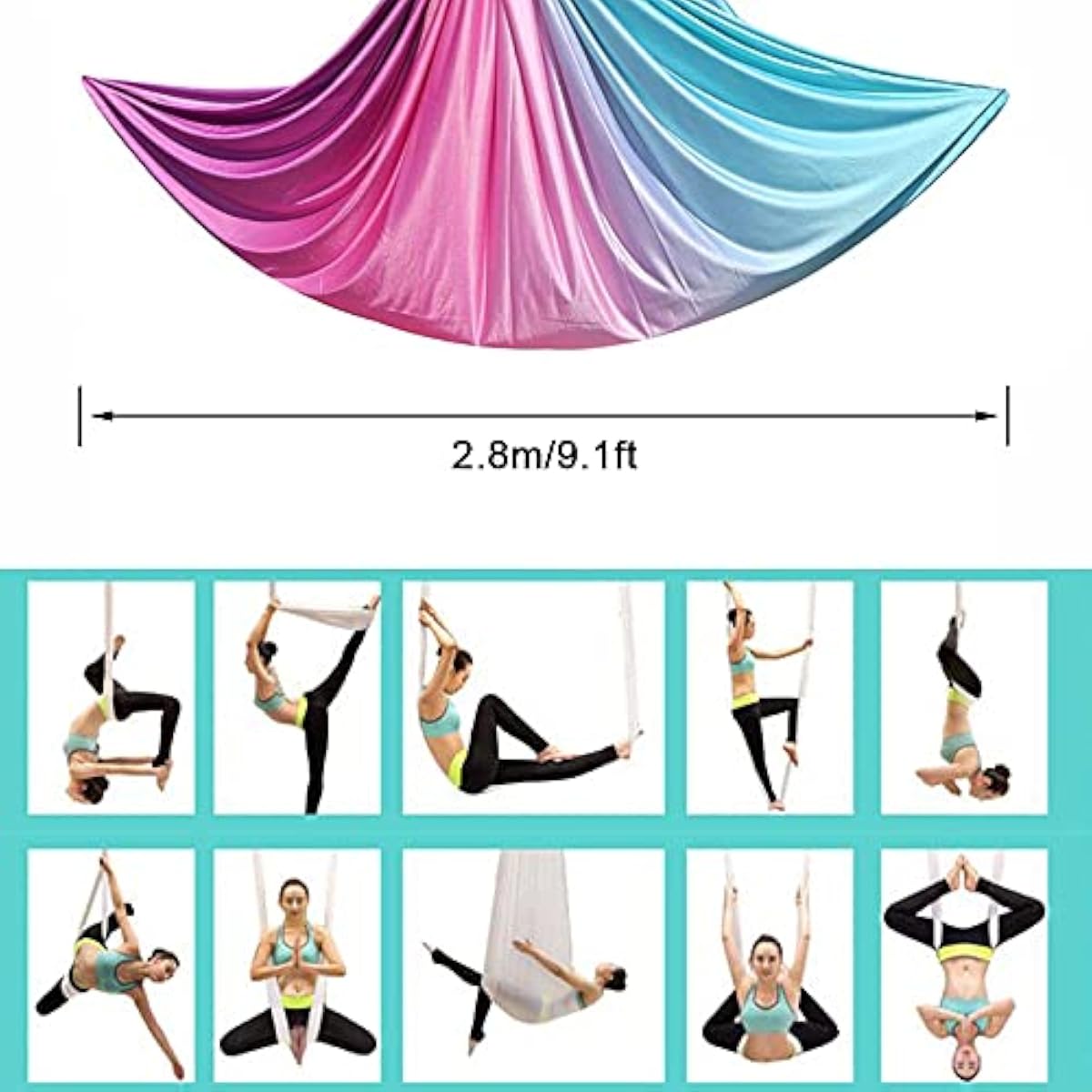 Aerial Yoga Hammock 5M x 2.8M  - Yoga Swing Aerial ulasan dan harga