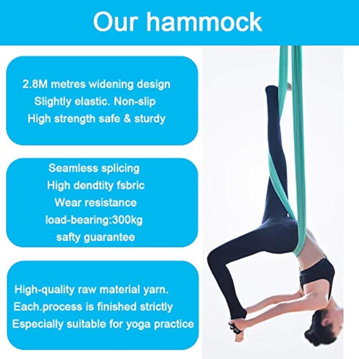 Aerial Yoga Hammock 5M x 2.8M  - Yoga Swing Aerial ulasan dan harga