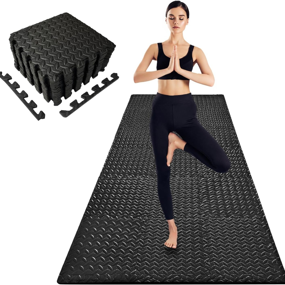 Fitness Interlocking Foam Mats - Yoga Fitness Room ulasan dan harga