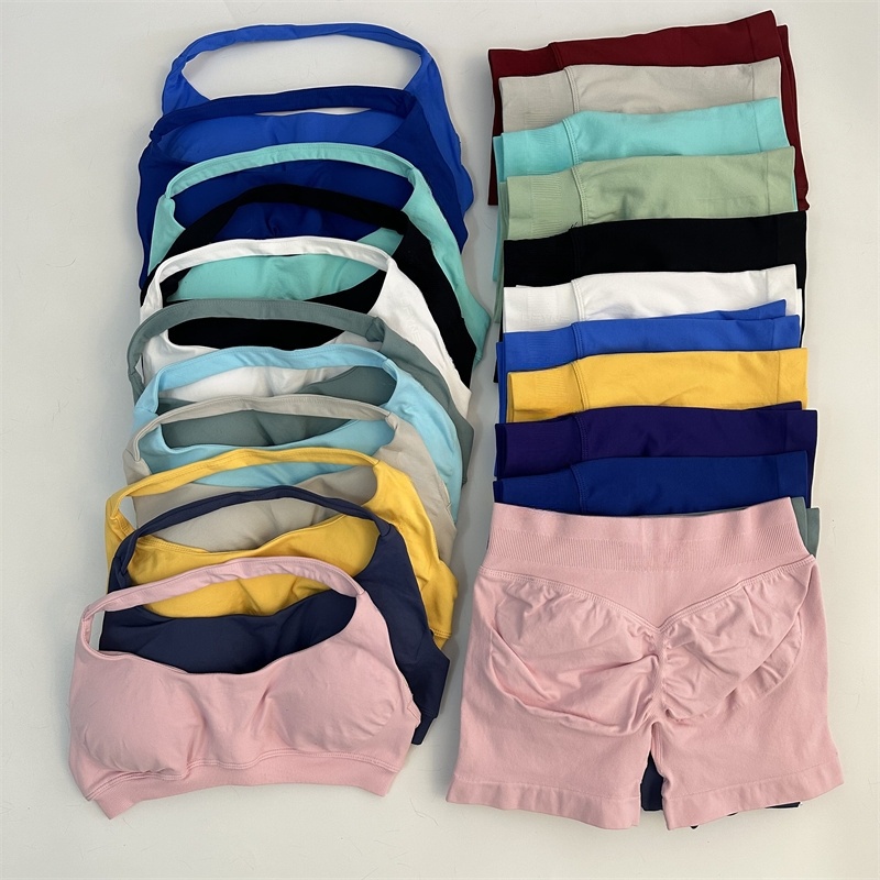 2PCS Seamless Yoga Set Shorts  - Yoga Fitness Kleidung ulasan dan harga
