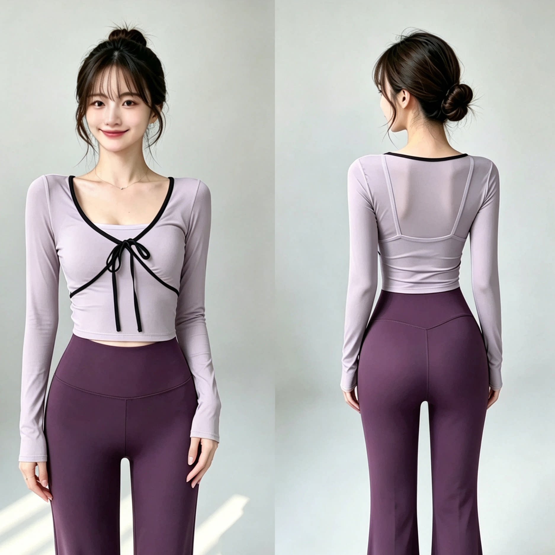 Autumn and winter yoga long-sl - Yoga Fitness Yoga ulasan dan harga