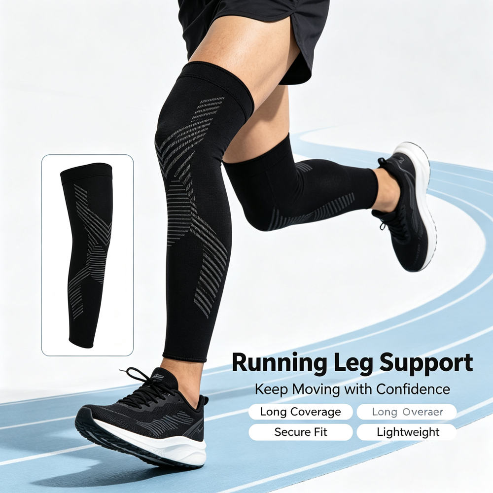 1/2PCS Full Leg Compression Sl - Knee Sleeve Compression ulasan dan harga